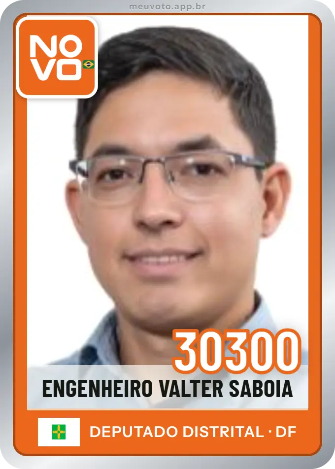 Carta de Engenheiro Valter Saboia, número 30300, Novo