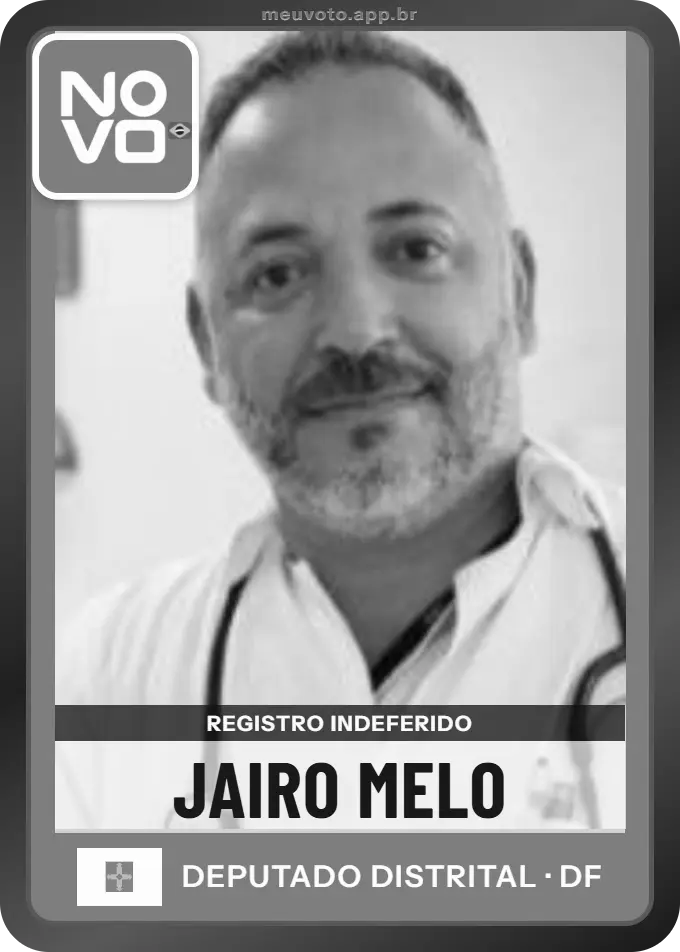 Carta de Jairo Melo, Novo. Teve o registro indeferido pelo TSE e não vai à urna.