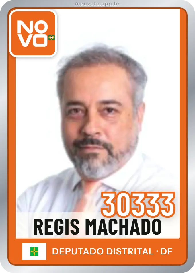Carta de Regis Machado, número 30333, Novo