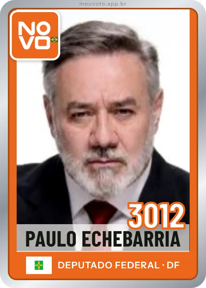 Carta de Paulo Echebarria, número 3012, Novo