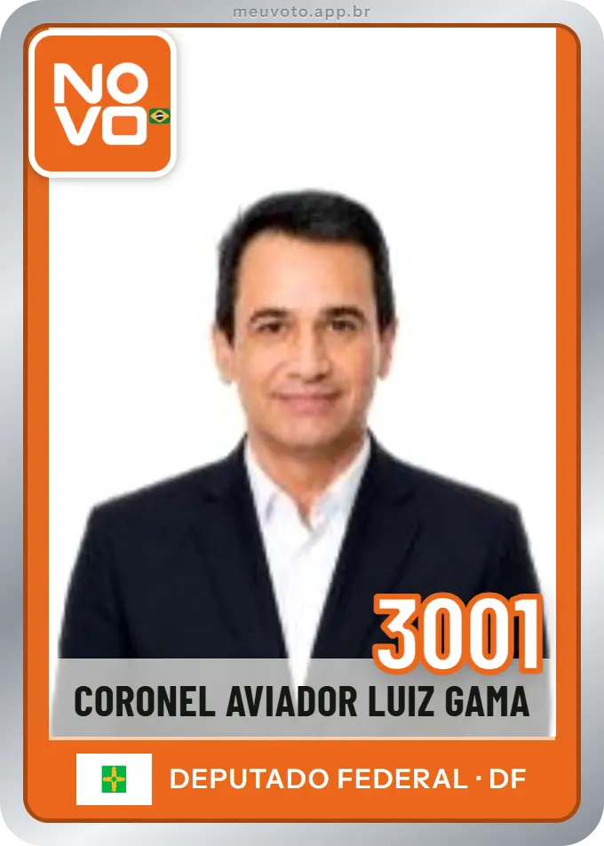 Carta de Coronel Aviador Luiz Gama, número 3001, Novo