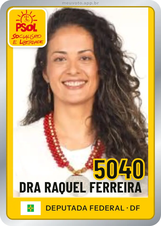 Carta de Dra Raquel Ferreira, número 5040, PSOL