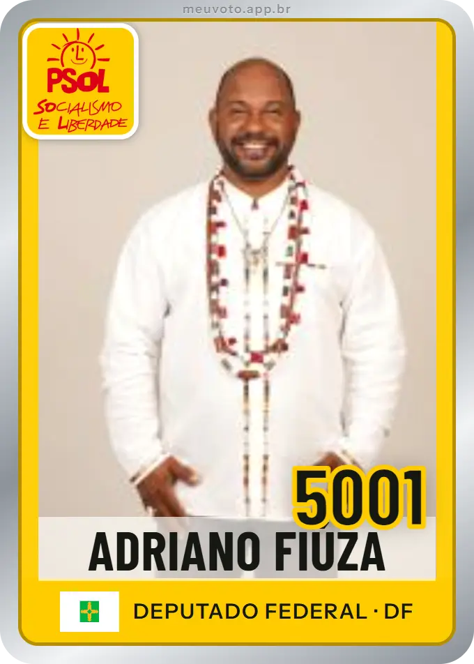 Carta de Adriano Fiúza, número 5001, PSOL