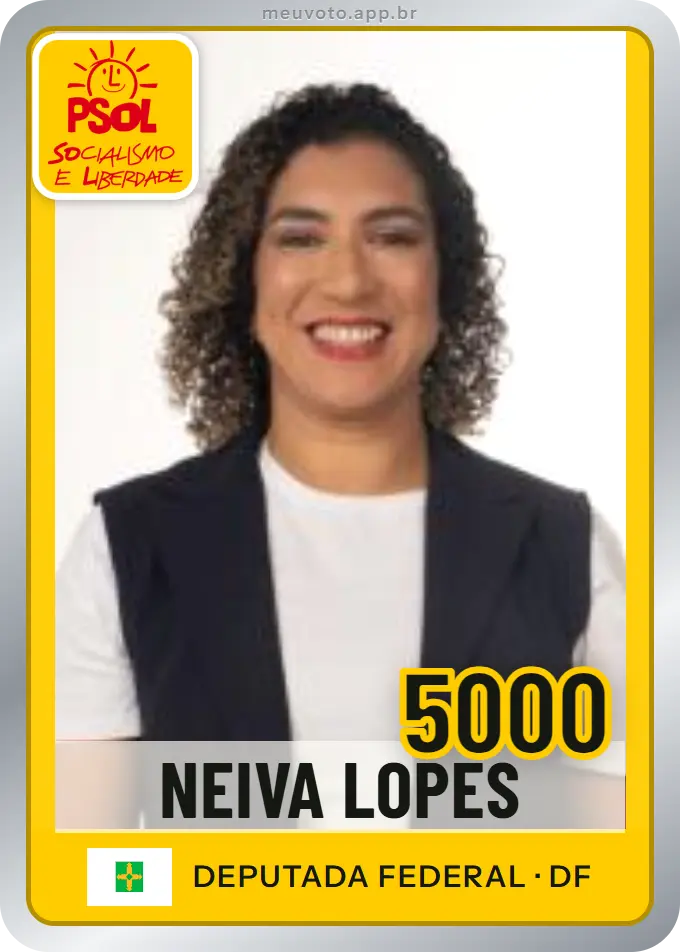 Carta de Neiva Lopes, número 5000, PSOL