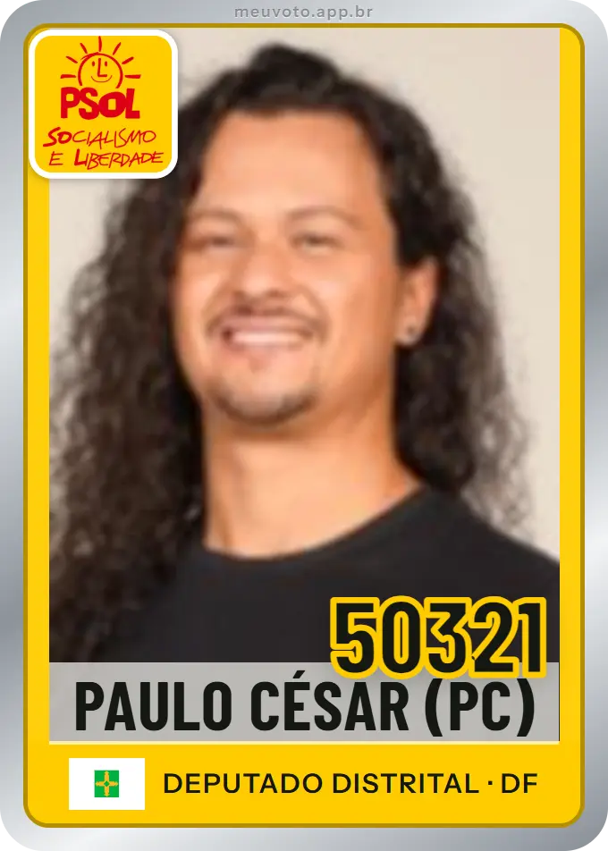 Carta de Paulo César (pc), número 50321, PSOL