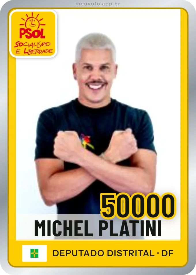 Carta de Michel Platini, número 50000, PSOL