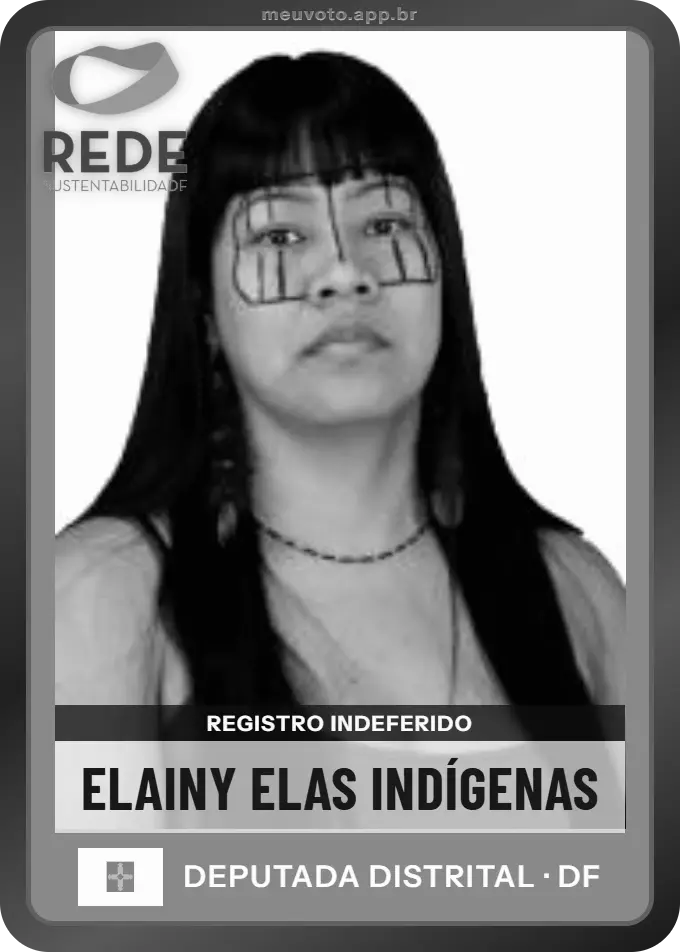 Carta de Elainy Elas Indígenas, Rede. Teve o registro indeferido pelo TSE e não vai à urna.