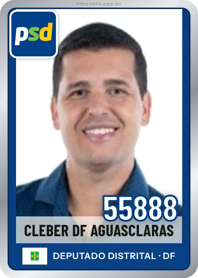 Carta de Cleber Df Aguasclaras, número 55888, PSD