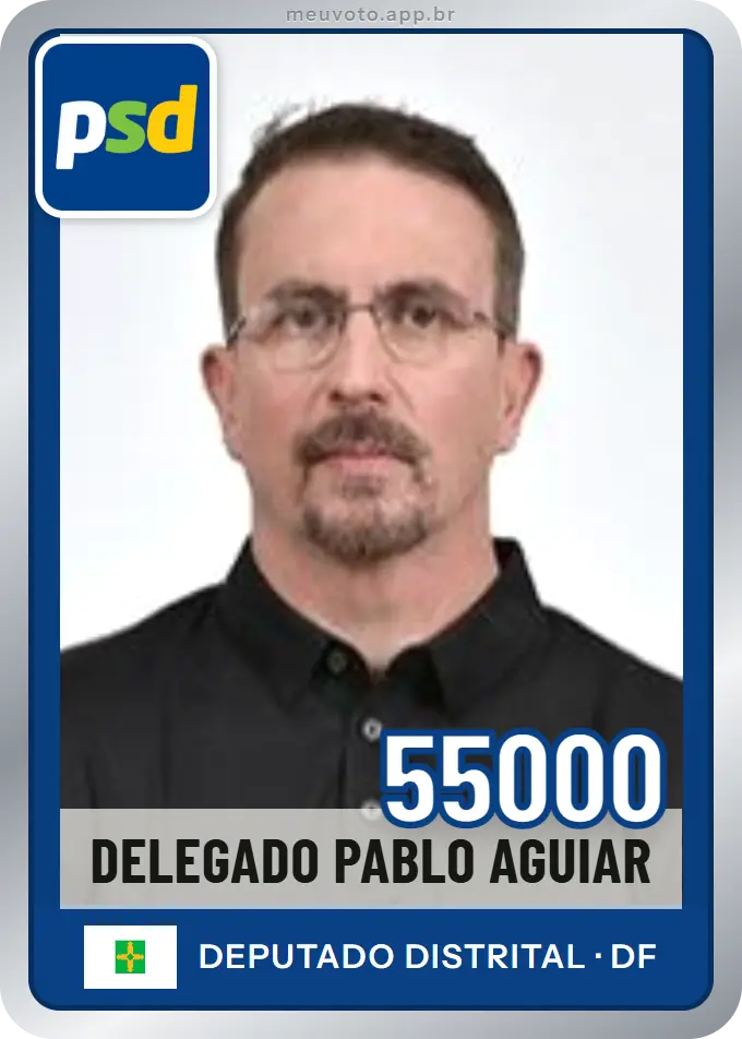 Carta de Delegado Pablo Aguiar, número 55000, PSD