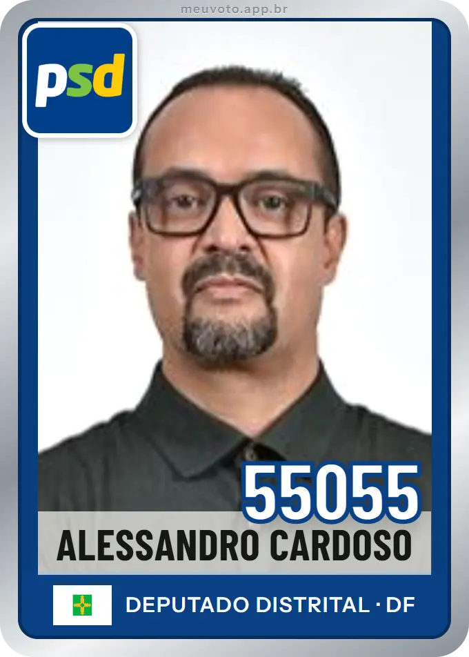 Carta de Alessandro Cardoso, número 55055, PSD