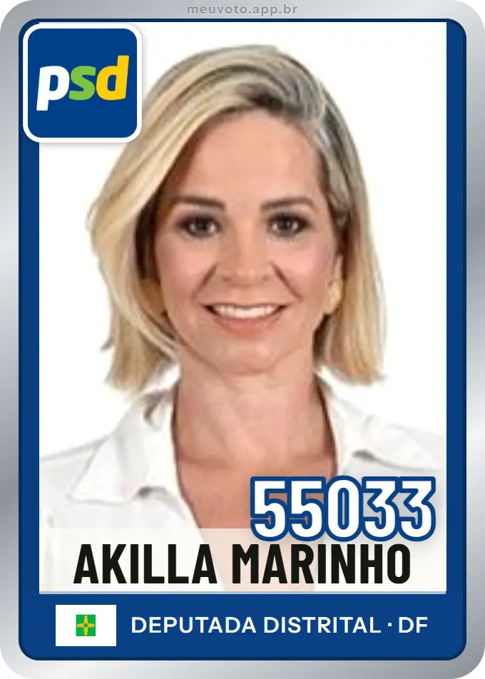 Carta de Akilla Marinho, número 55033, PSD