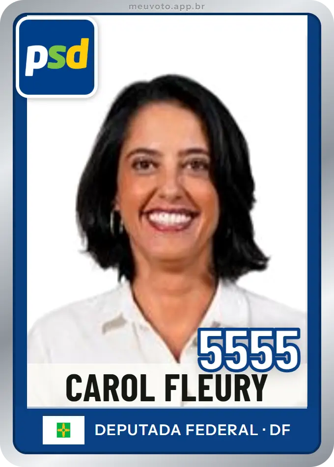 Carta de Carol Fleury, número 5555, PSD