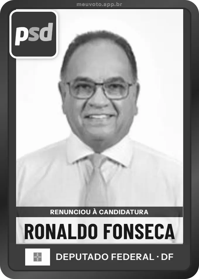 Carta de Ronaldo Fonseca, PSD. Renunciou à candidatura e não vai à urna.