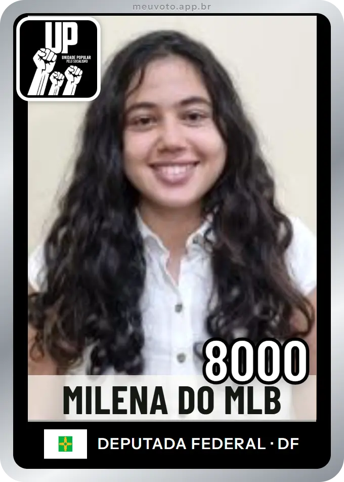 Carta de Milena do Mlb, número 8000, UP