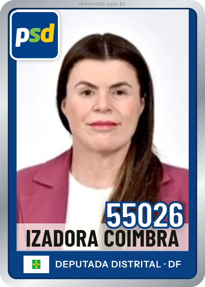 Carta de Izadora Coimbra, número 55026, PSD