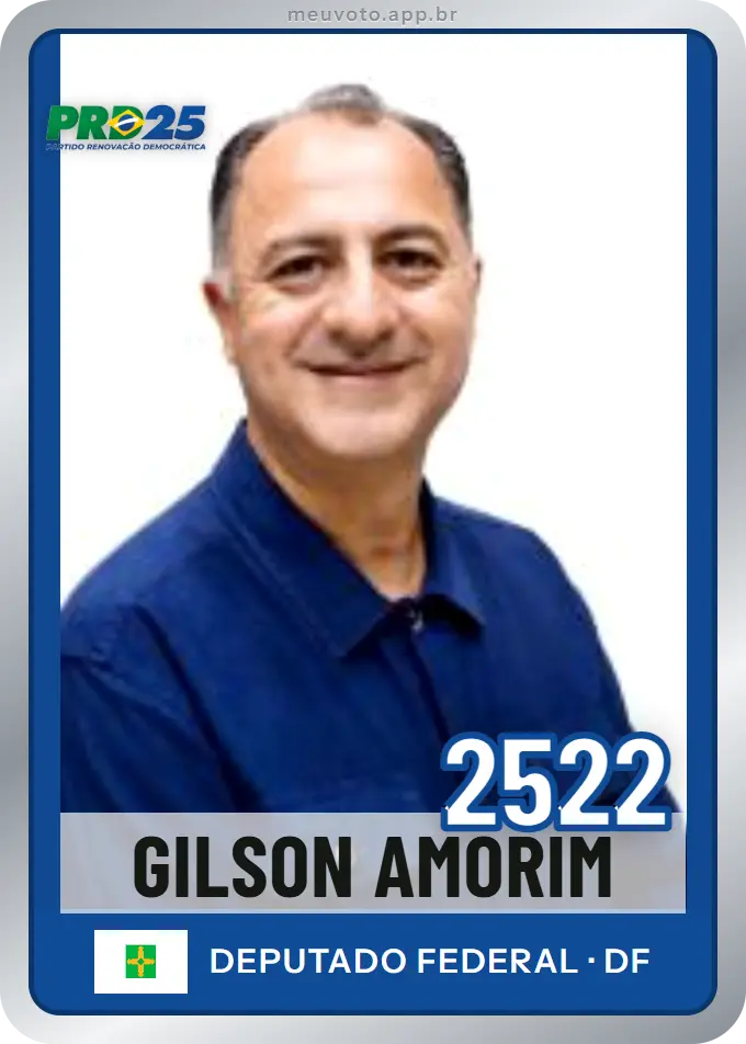 Carta de Gilson Amorim, número 2522, PRD