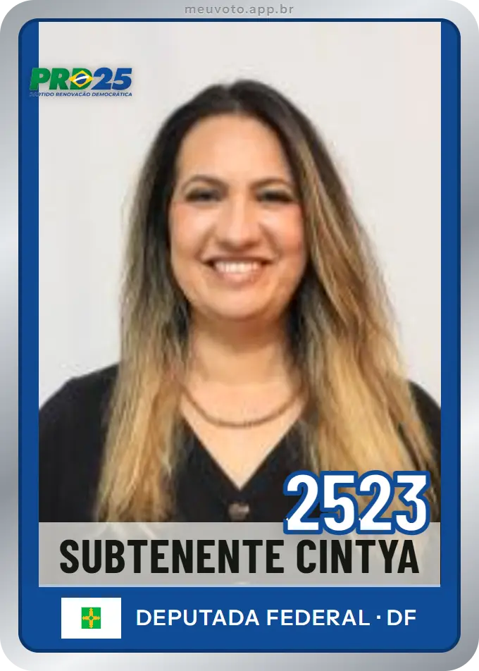 Carta de Subtenente Cintya, número 2523, PRD