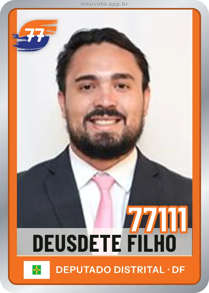 Carta de Deusdete Filho, número 77111, Solidariedade