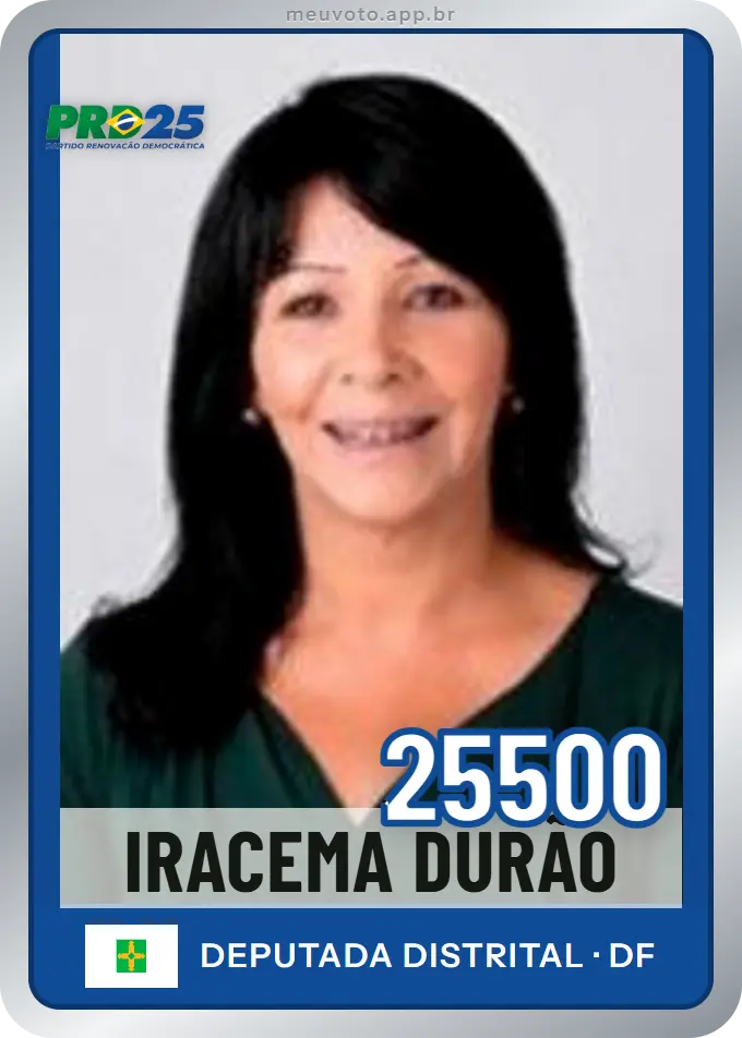 Carta de Iracema Durão, número 25500, PRD