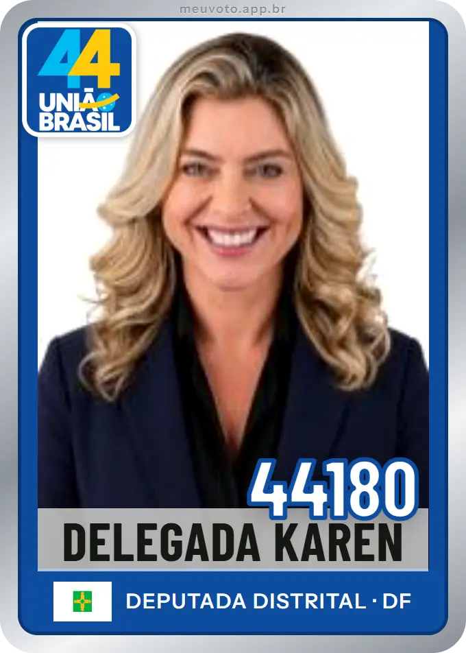 Carta de Delegada Karen, número 44180, União