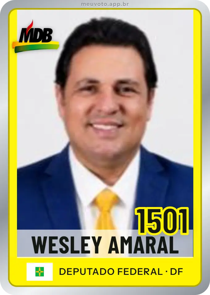 Carta de Wesley Amaral, número 1501, MDB