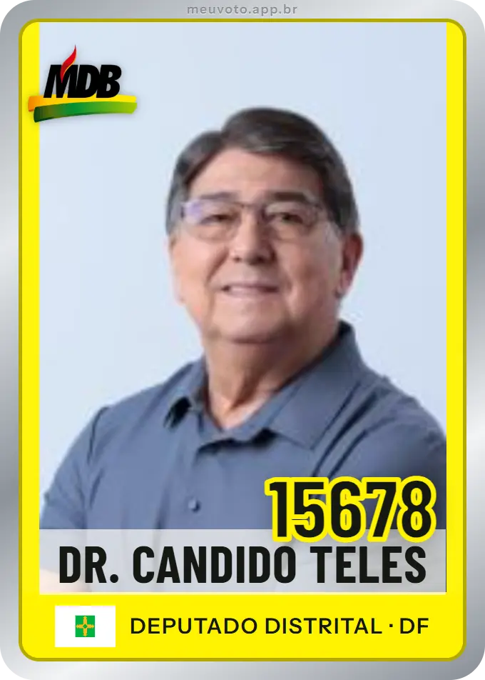 Carta de Dr. Candido Teles, número 15678, MDB