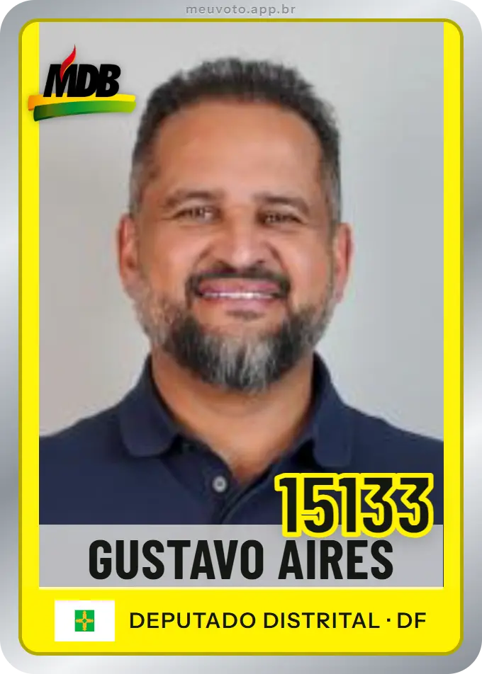 Carta de Gustavo Aires, número 15133, MDB