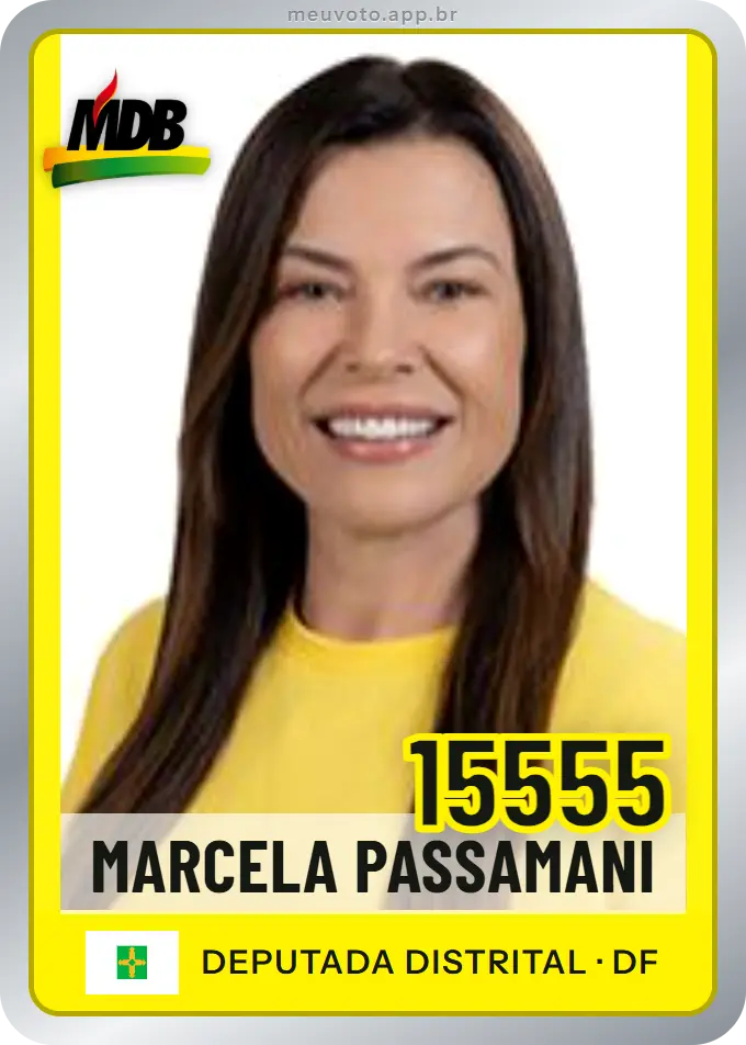 Carta de Marcela Passamani, número 15555, MDB