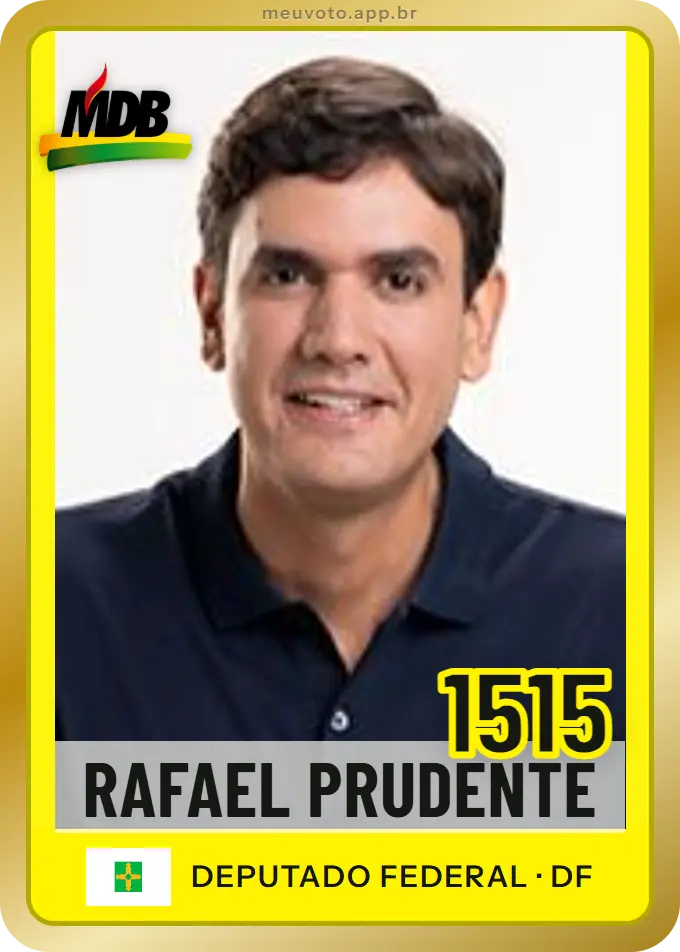 Carta de Rafael Prudente, número 1515, MDB