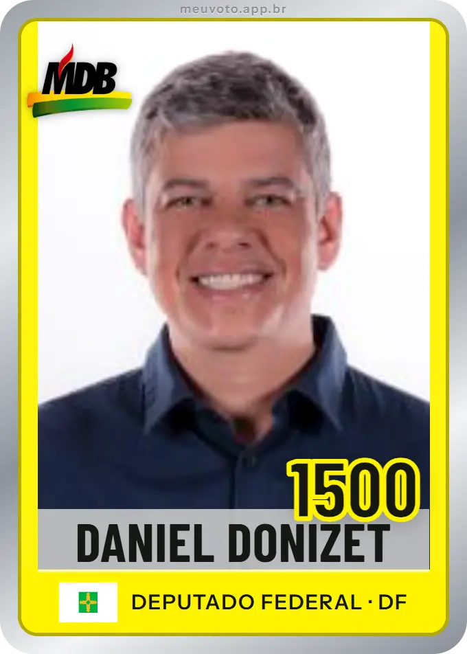 Carta de Daniel Donizet, número 1500, MDB