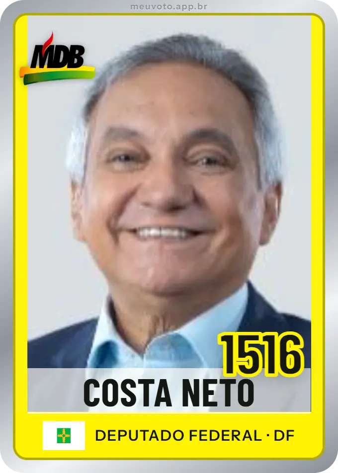 Carta de Costa Neto, número 1516, MDB