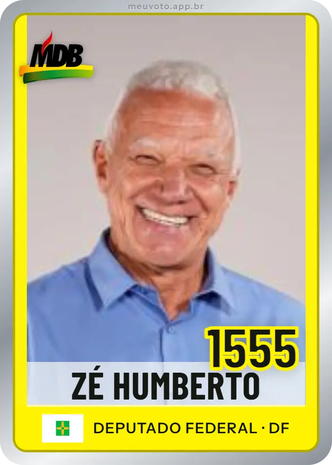 Carta de Zé Humberto, número 1555, MDB