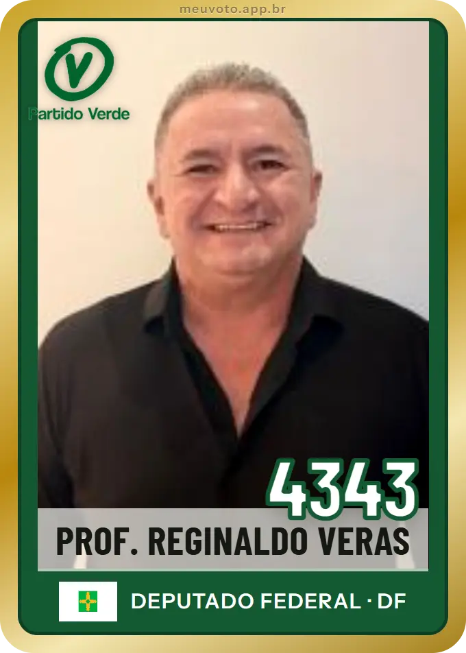 Carta de Prof. Reginaldo Veras, número 4343, PV
