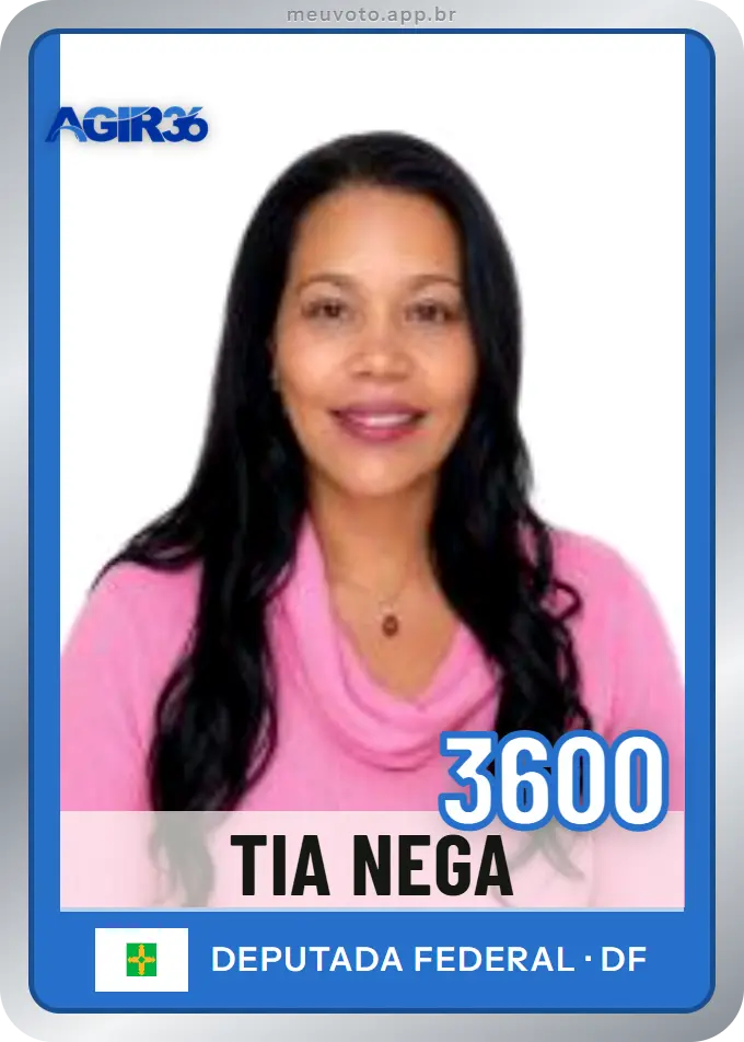 Carta de Tia Nega, número 3600, Agir