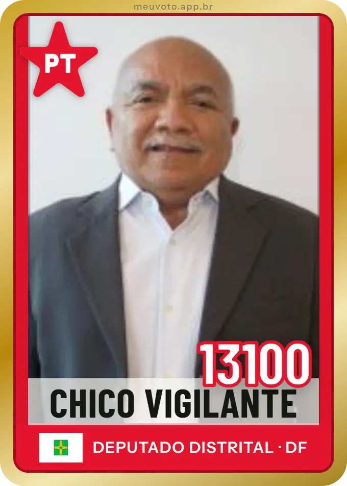 Carta de Chico Vigilante, número 13100, PT