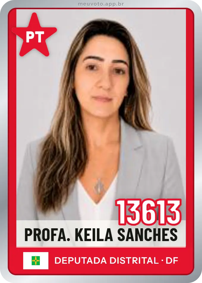 Carta de Profa. Keila Sanches, número 13613, PT