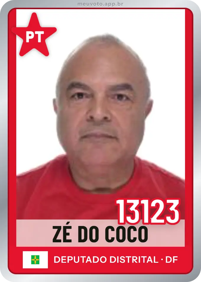 Carta de Zé do Coco, número 13123, PT