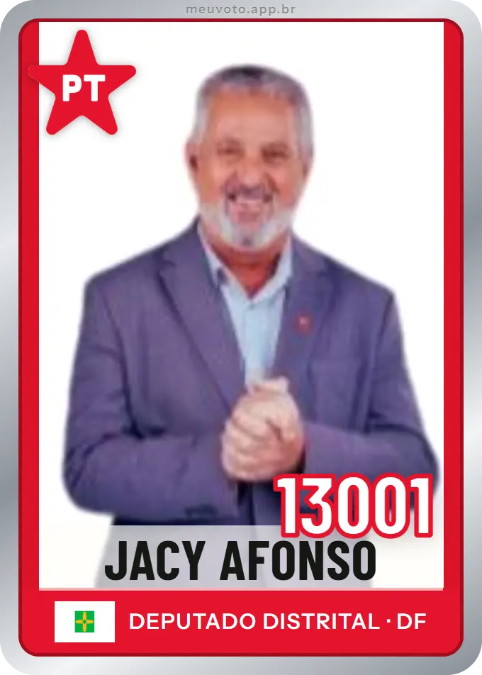 Carta de Jacy Afonso, número 13001, PT