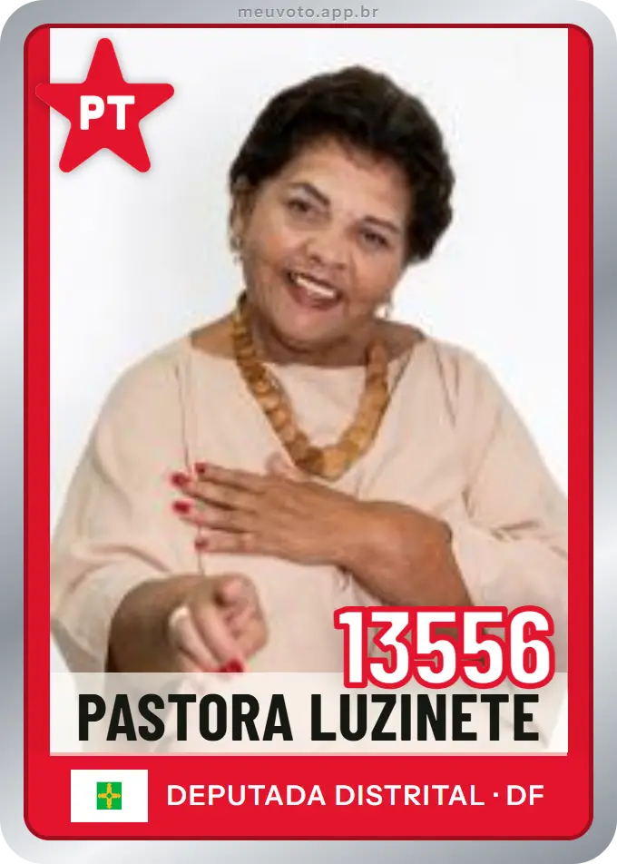 Carta de Pastora Luzinete, número 13556, PT