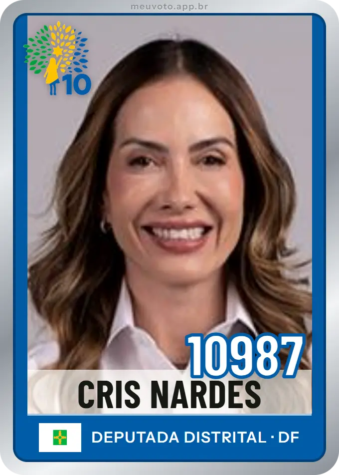 Carta de Cris Nardes, número 10987, Republicanos