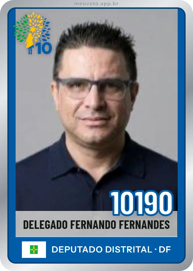 Carta de Delegado Fernando Fernandes, número 10190, Republicanos