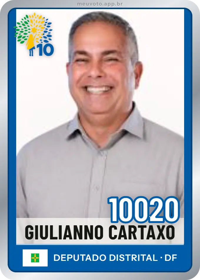 Carta de Giulianno Cartaxo, número 10020, Republicanos