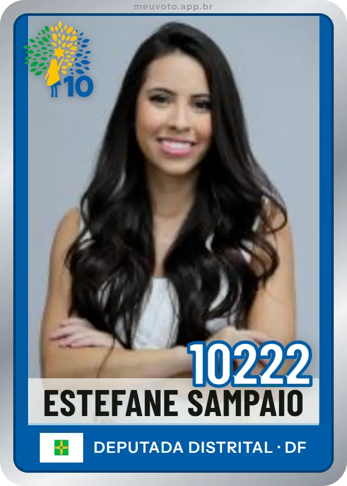 Carta de Estefane Sampaio, número 10222, Republicanos
