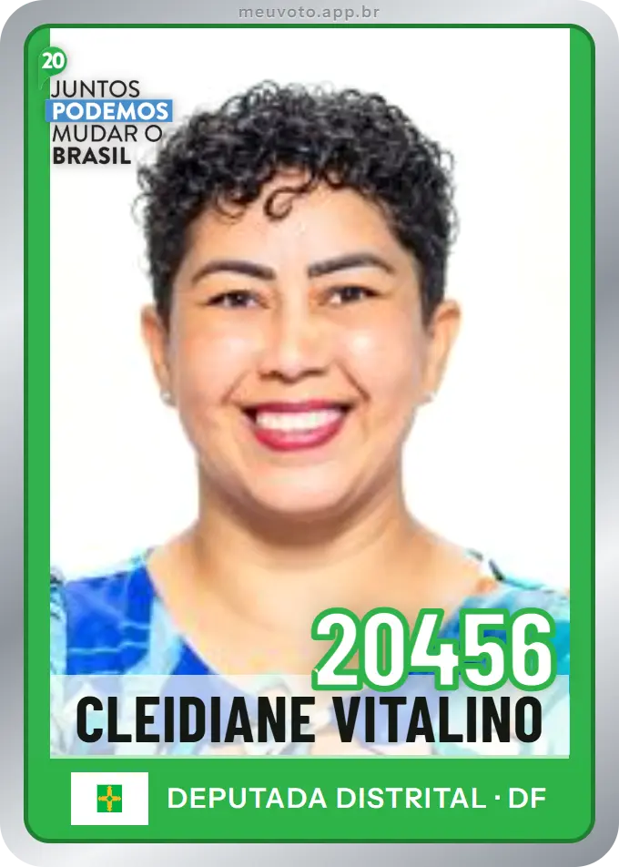 Carta de Cleidiane Vitalino, número 20456, Podemos