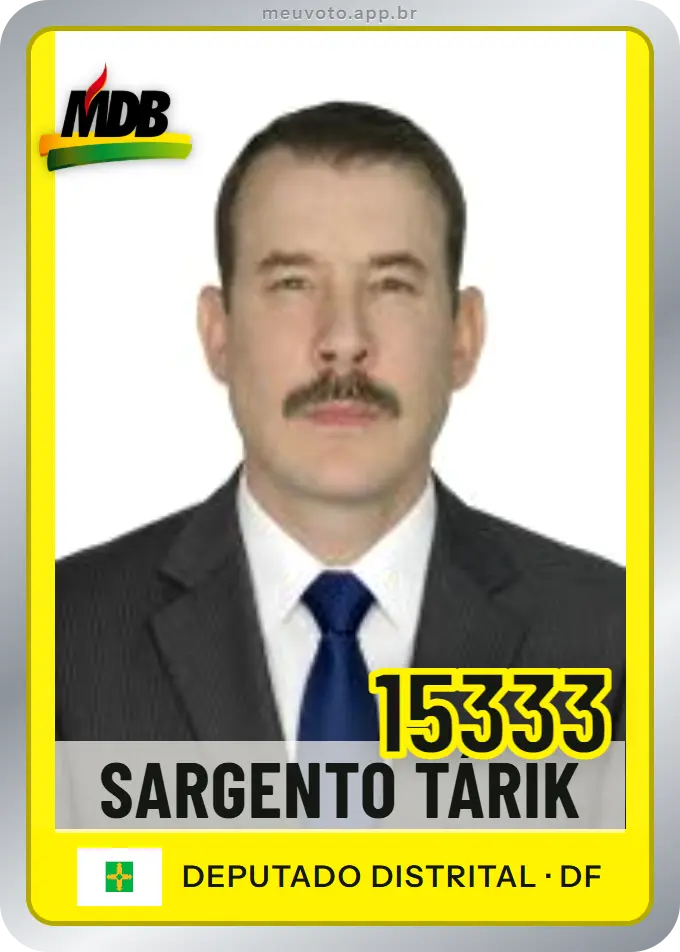 Carta de Sargento Tárik, número 15333, MDB