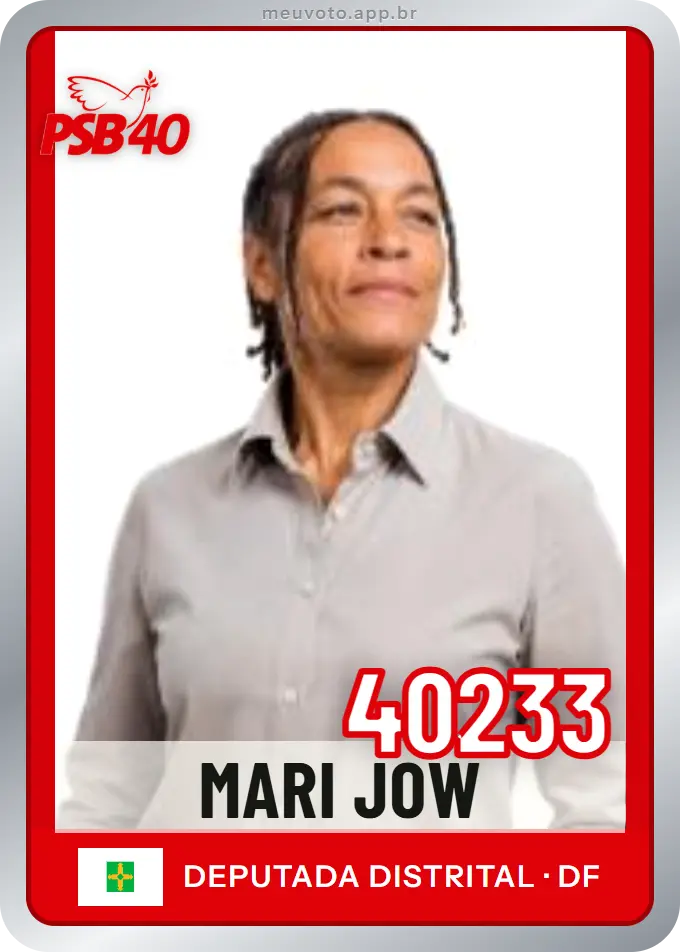 Carta de Mari Jow, número 40233, PSB