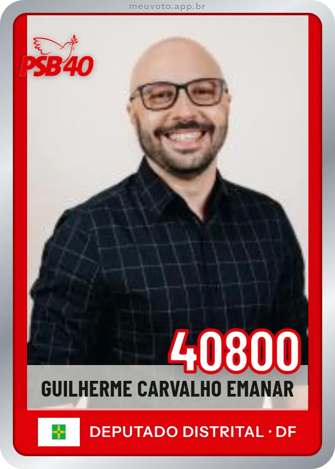 Carta de Guilherme Carvalho Emanar, número 40800, PSB