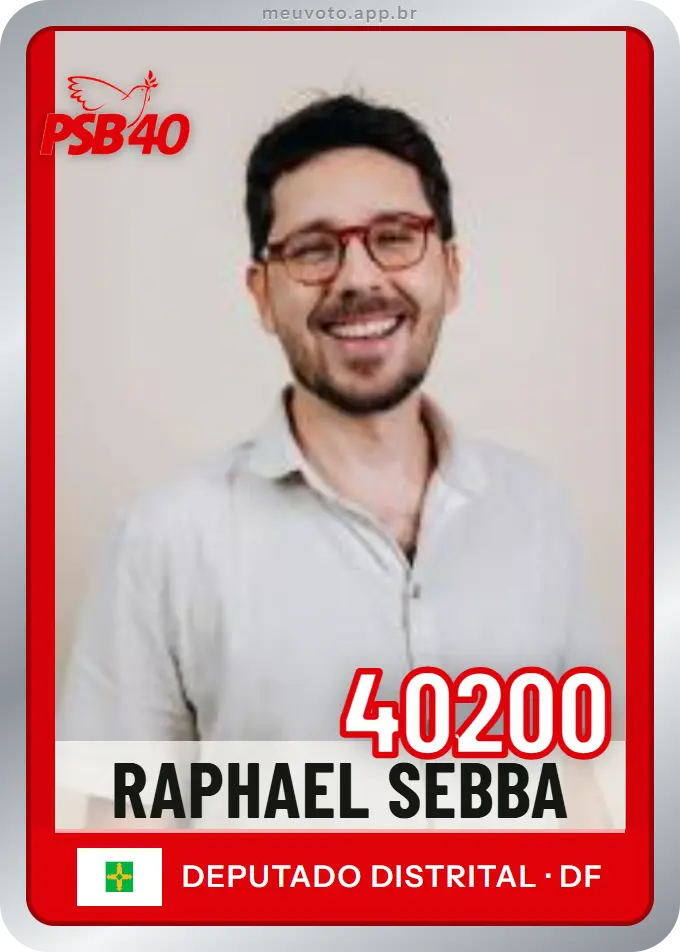 Carta de Raphael Sebba, número 40200, PSB
