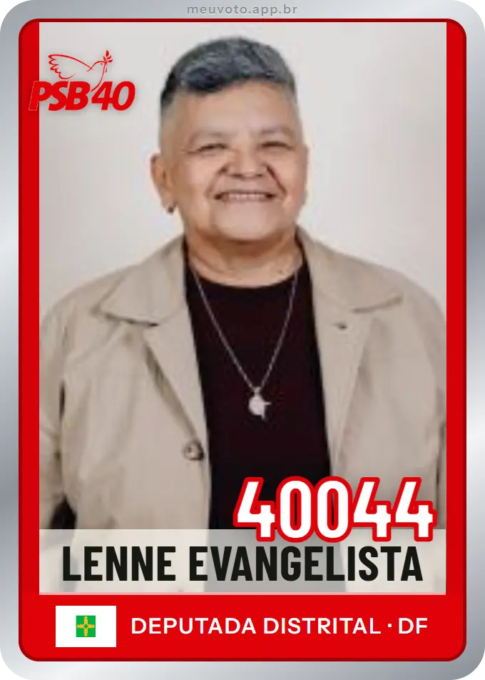 Carta de Lenne Evangelista, número 40044, PSB