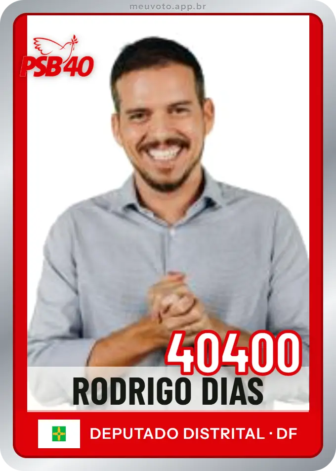 Carta de Rodrigo Dias, número 40400, PSB